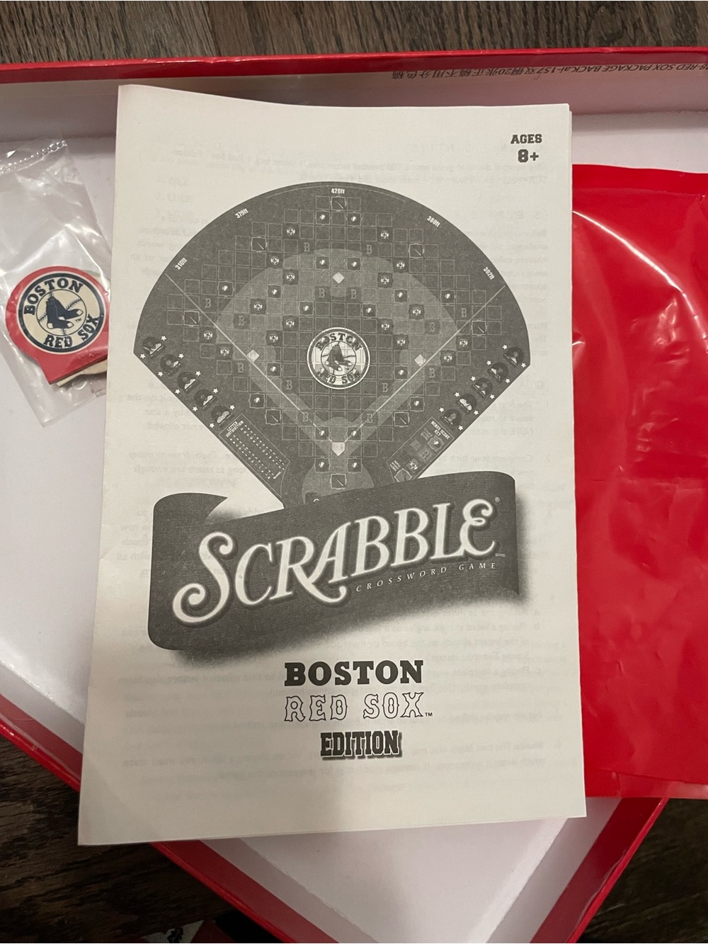 SCRABBLE Boston Red Sox Edition Board Game - Red - Picture 7 of 13